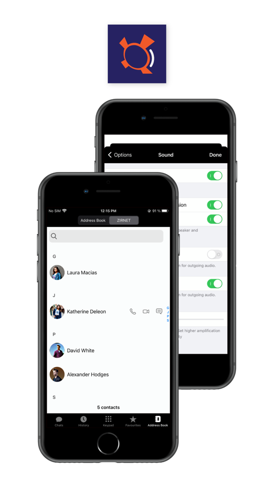 #5. ZIRNET VoIP (iOS) Podle: ZIRNET, LLC