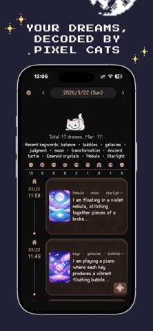 PurrDream AI Journal iPhone screenshot