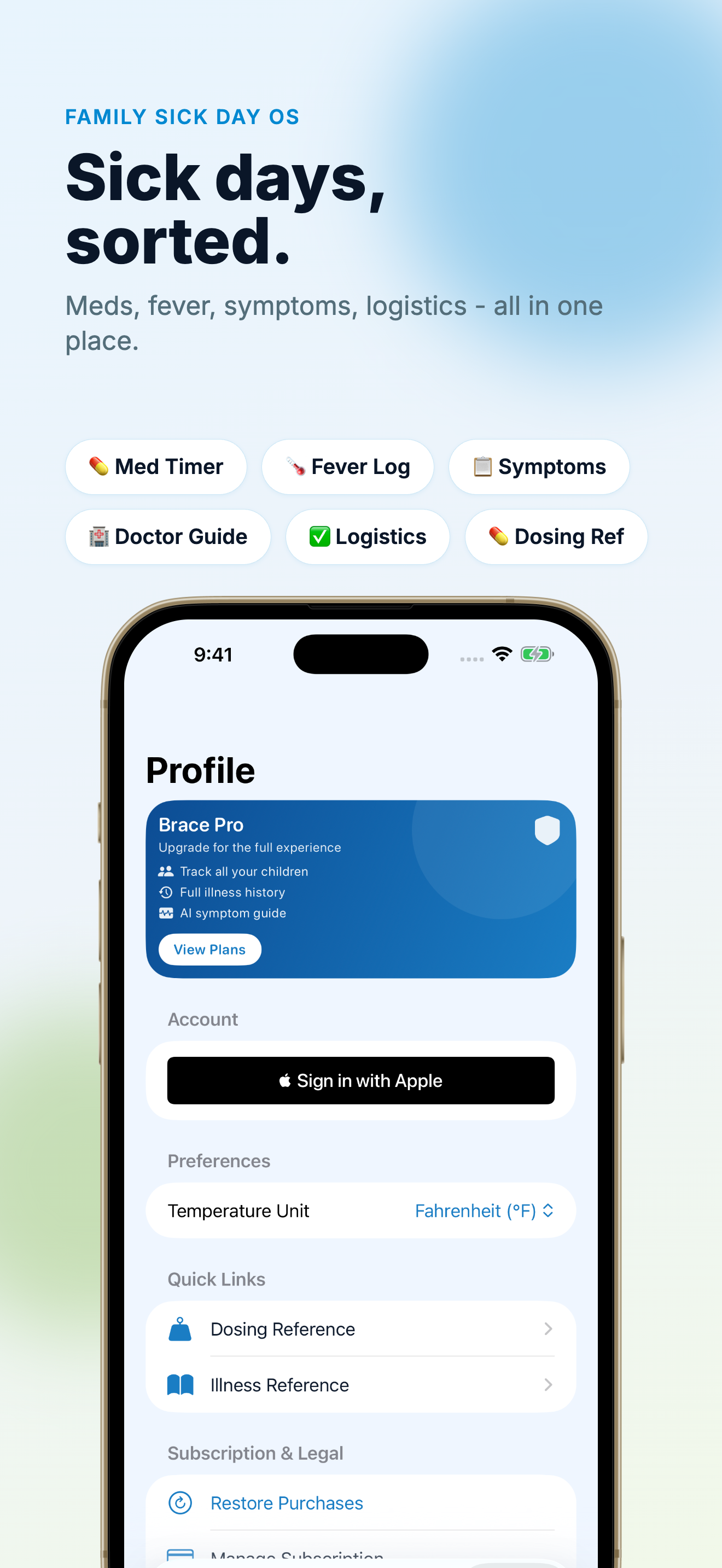 Fever & Meds Tracker - Brace screenshot 5