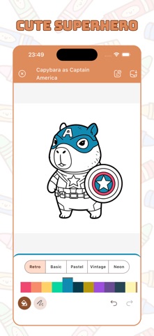 Capybara Coloring & Drawing Screenshot 4 of 6