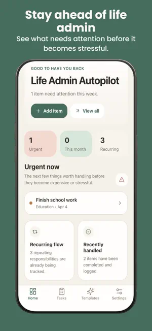 Life Admin Autopilot screenshot 1
