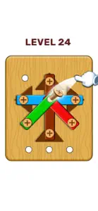 Wood Bolts Brain Puzzle Tease screenshot #2 for iPhone