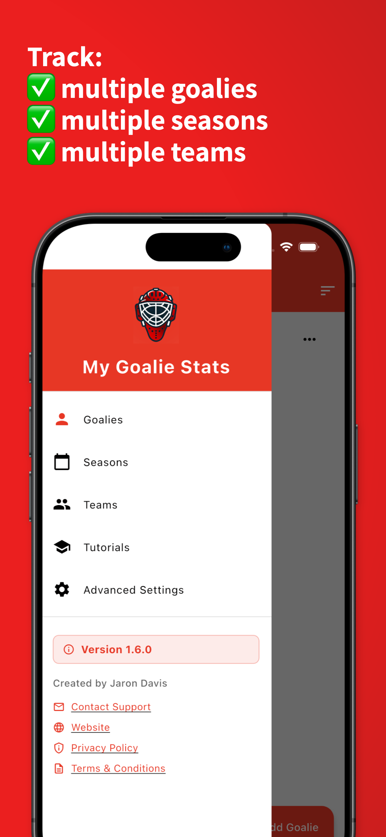 My Goalie Stats