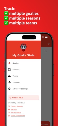 My Goalie Stats iPhone screenshot