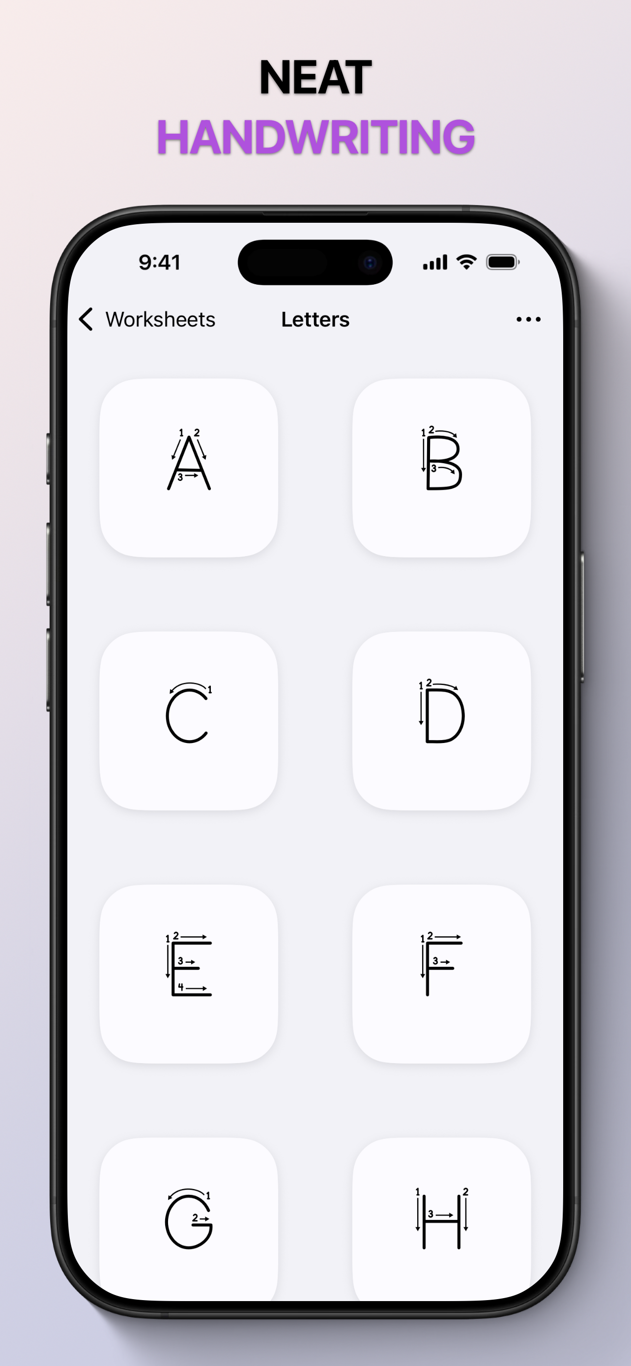 Cursively Handwriting Practice