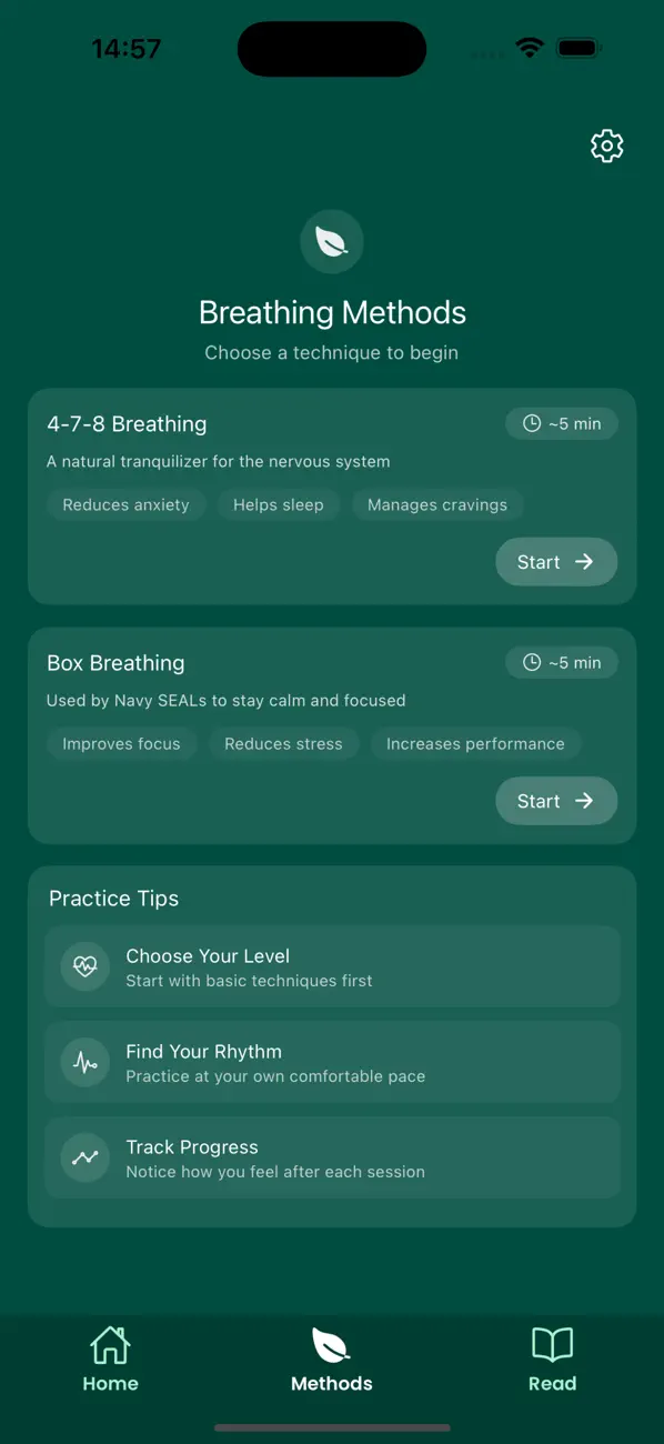 Screenshot #2 pour Breathe Flow