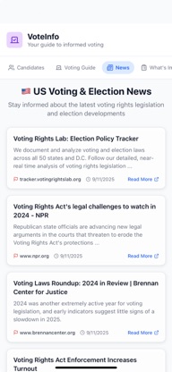 VoteInfo screenshot 3