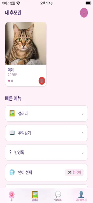 메모리얼 댕냥이 screenshot 2