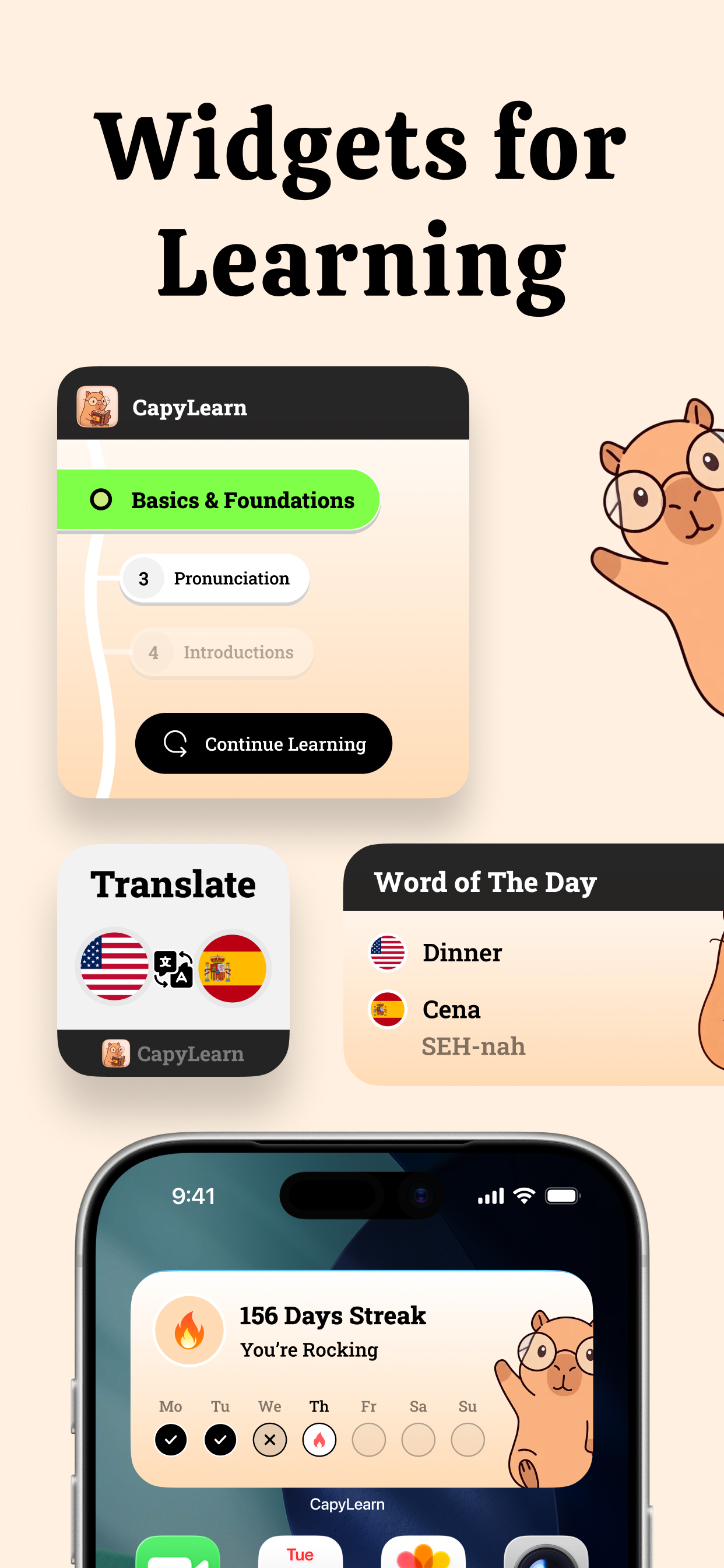 Learn Spanish - CapyLearn