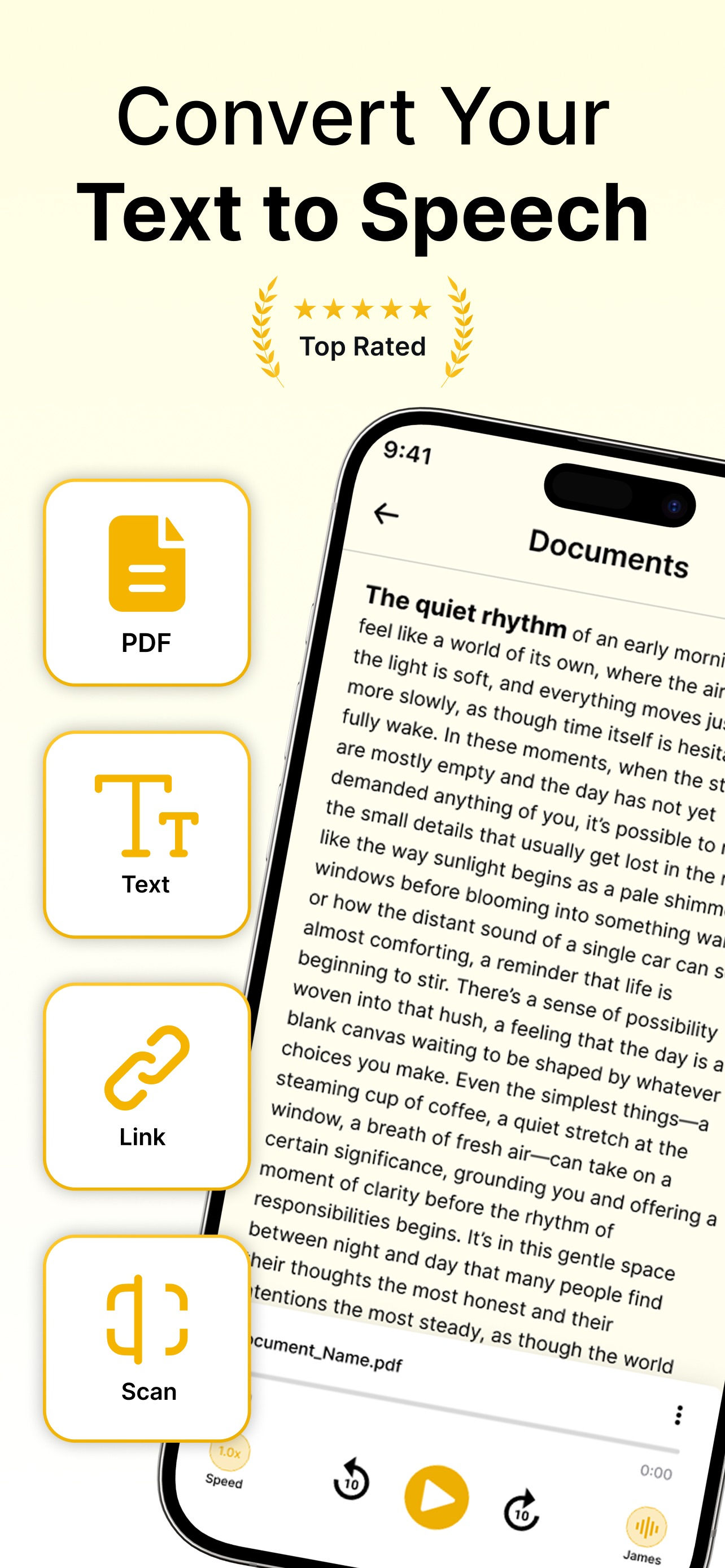 HearText: Text to Speech App