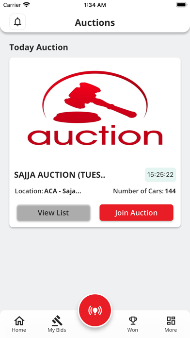 Al Qaryah Auction Screenshot