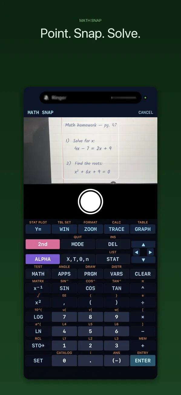 Screenshot #3 pour GraphCalc 84: Graphing Calc