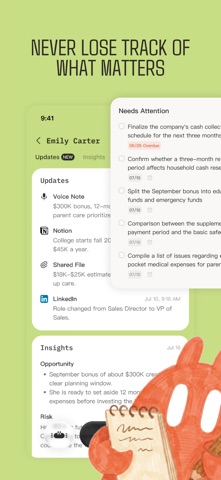 Alter Contacts: Client Notes iPhone screenshot