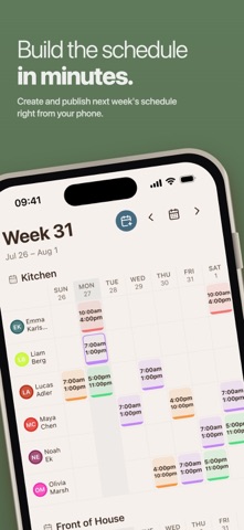 TimeTo.Work - staff schedule Screenshot 1 of 6