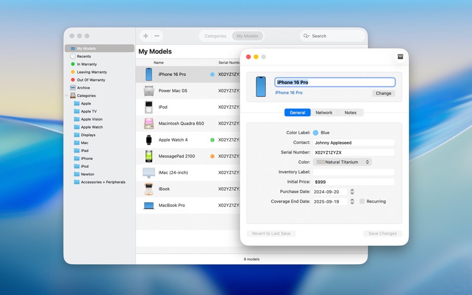 #3. Mactracker (macOS) De: Ian Page