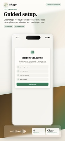 Whispr: Voice Keyboard & Text screenshot