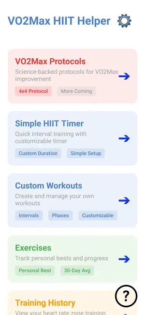 VO2Max Hiit Workout screenshot 1