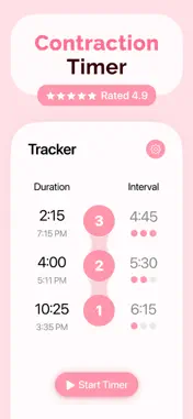 Contraction Timer ＆ Tracker screenshot 1
