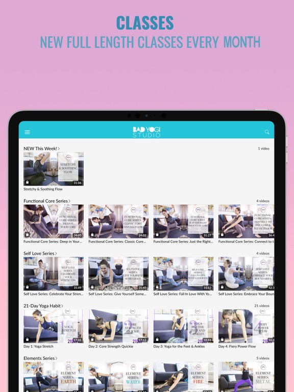Bad Yogi Studio iPad screenshot 5 - Health & Fitness app