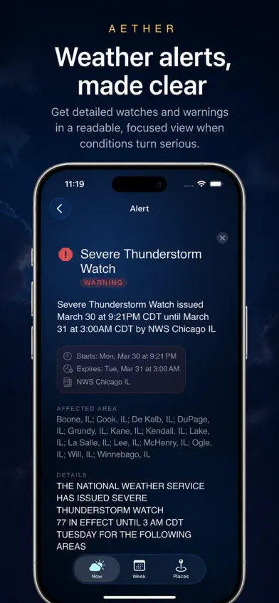 UndercastWeather Aether screenshot 4