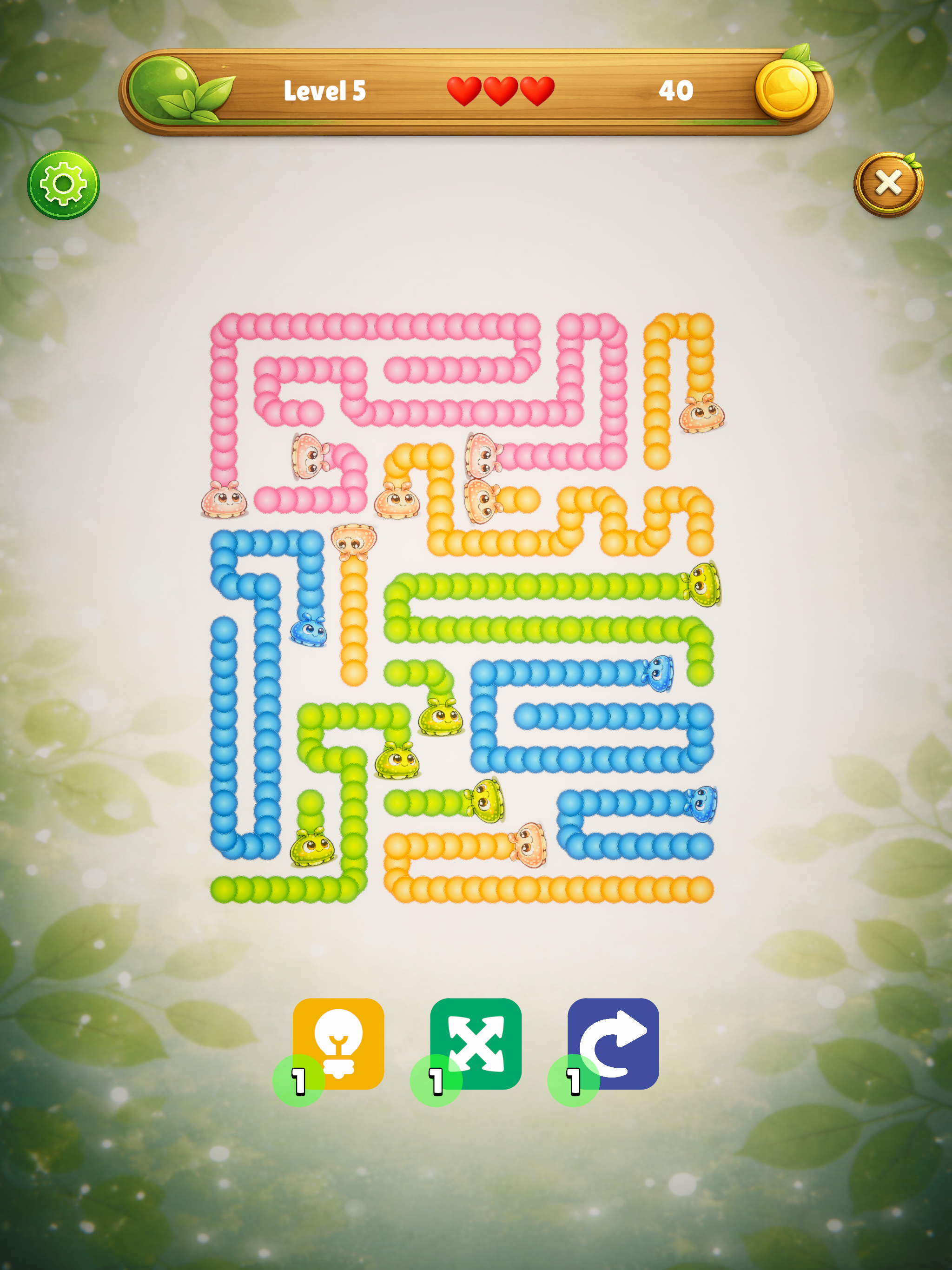 Caterpillar Maze Escape Game