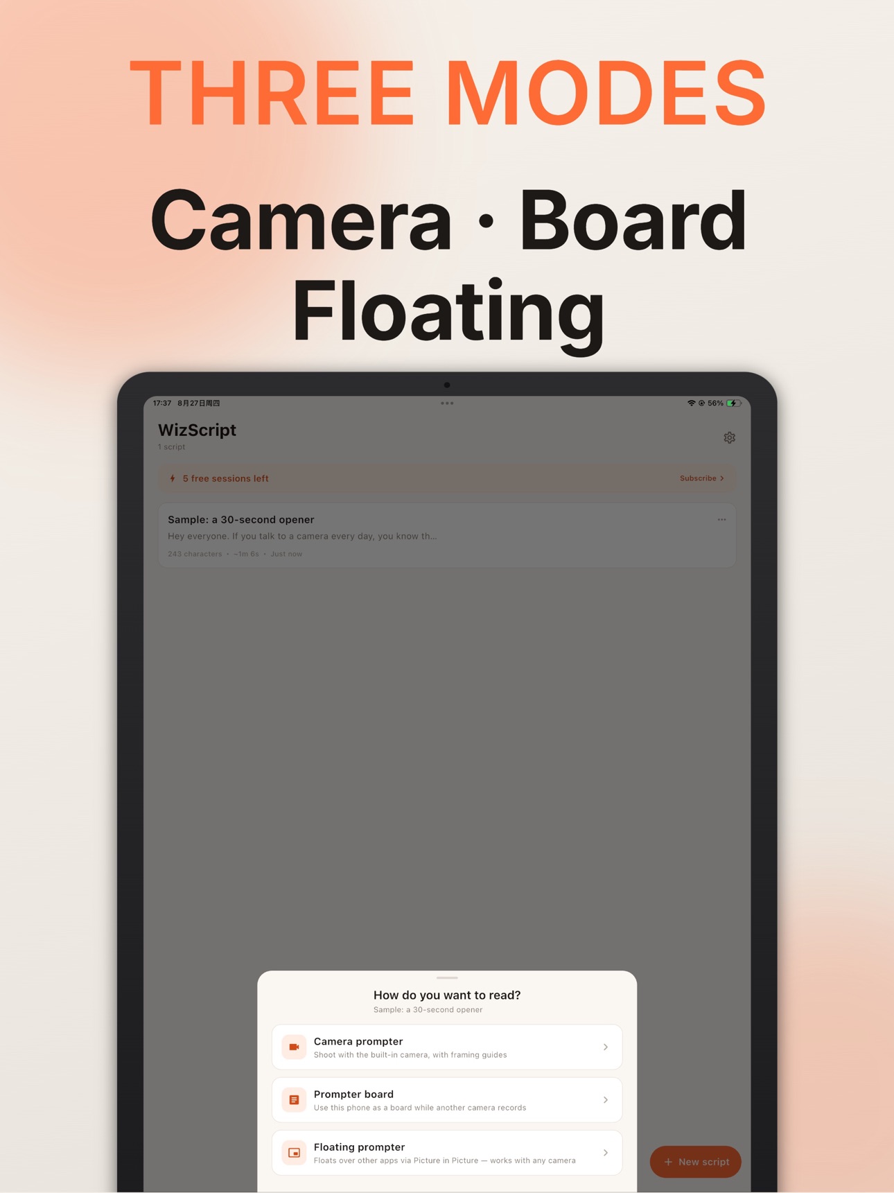 Screenshot 10 of WizScript-teleprompter