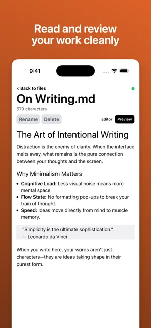 Letterform: Markdown Editor screenshot 4