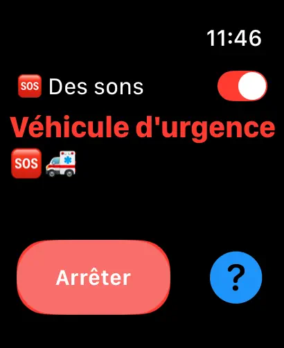 Screenshot #2 pour Sons d'urgence: pour la montre