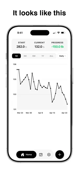Simple Weight Tracker App screenshot 2