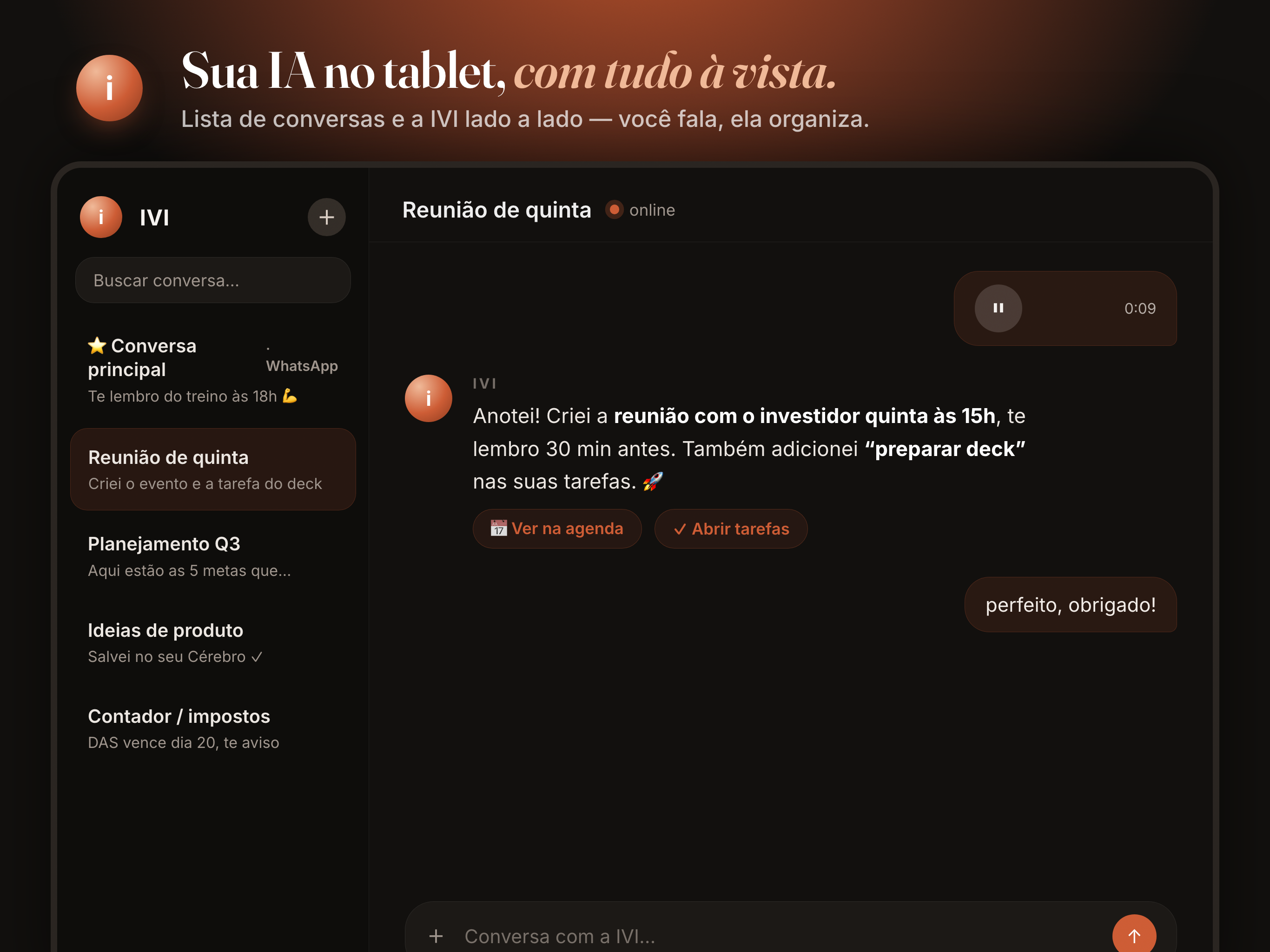 IVI — Assistente Pessoal de IA screenshot 9