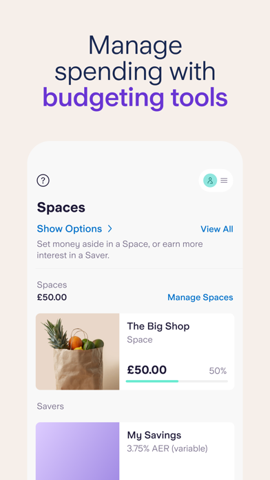 Starling Bank - Mobile Banking Screenshot
