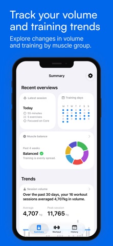 Dumbbell: Gym Workout Tracker Screenshot 4 of 8