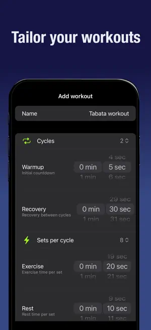Strong Tabata and HIIT timer screenshot 3