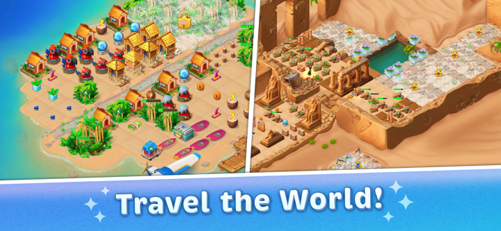 Travel Merge Family Game screenshot 4