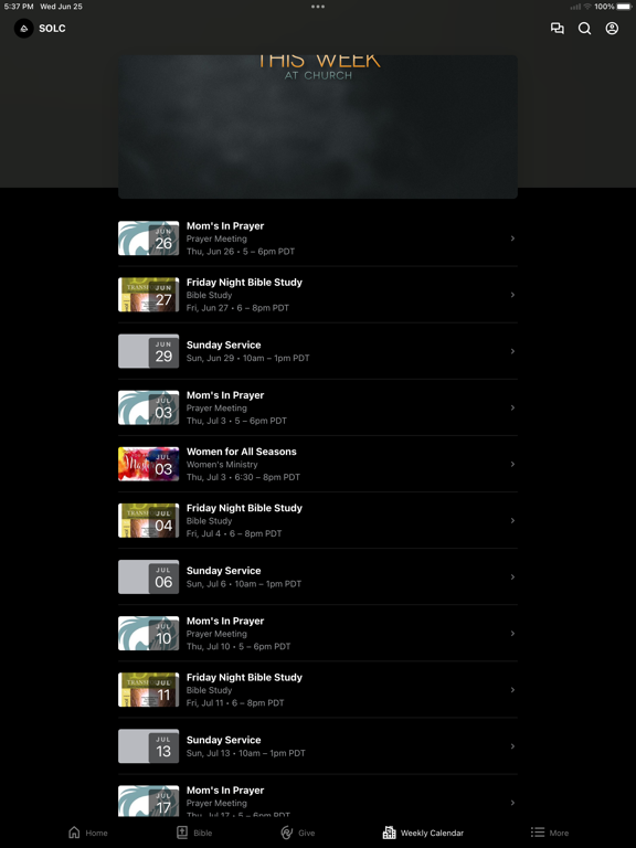 Springs of Life iPad screenshot 2 - Lifestyle app