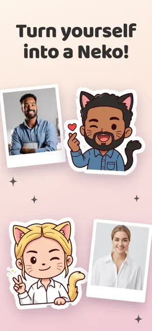 Neko Me - Kawaii Cat Sticker screenshot 1