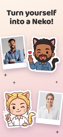 Neko Me - Kawaii Cat Sticker iPhone screenshot