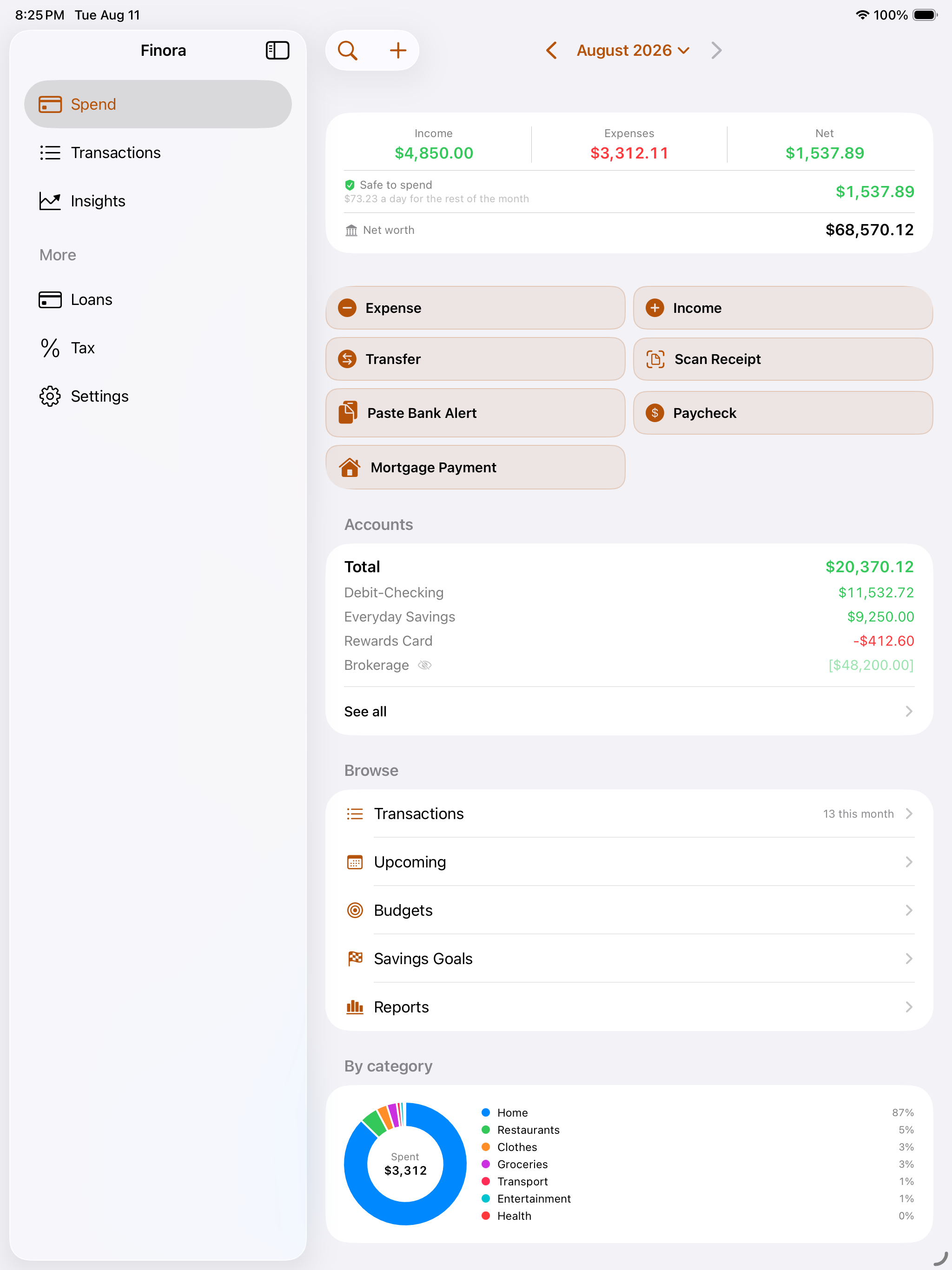 Finora Budget screenshot 11