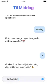 Til Middag iphone bilder 2