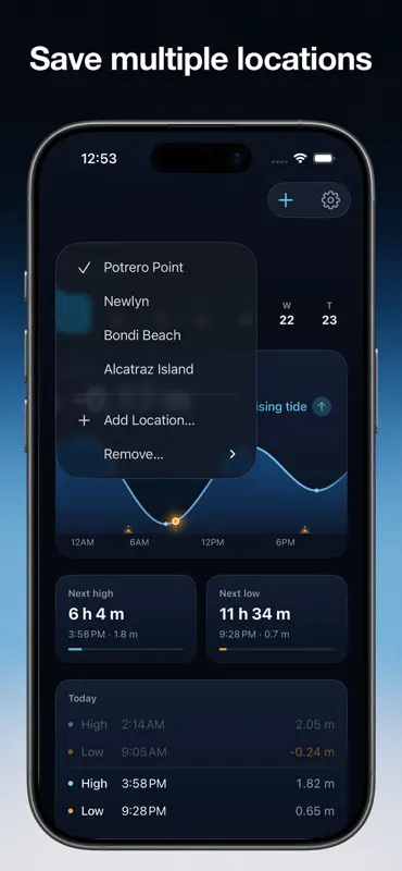 Tidal Arc: Tide Times High Low screenshot 4 of 5