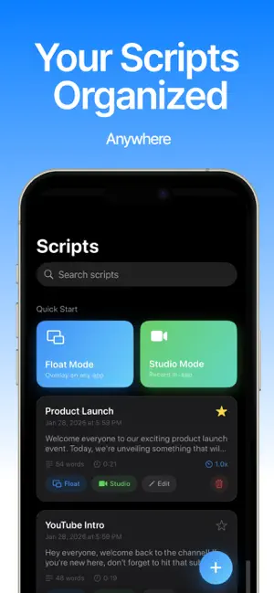 Autocue Teleprompter for video screenshot 2