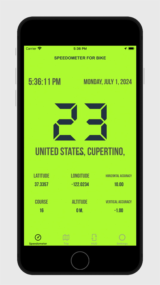 #1. Speedometer for Bike GPS Speed (iOS) 由: Ihor Krivoshei