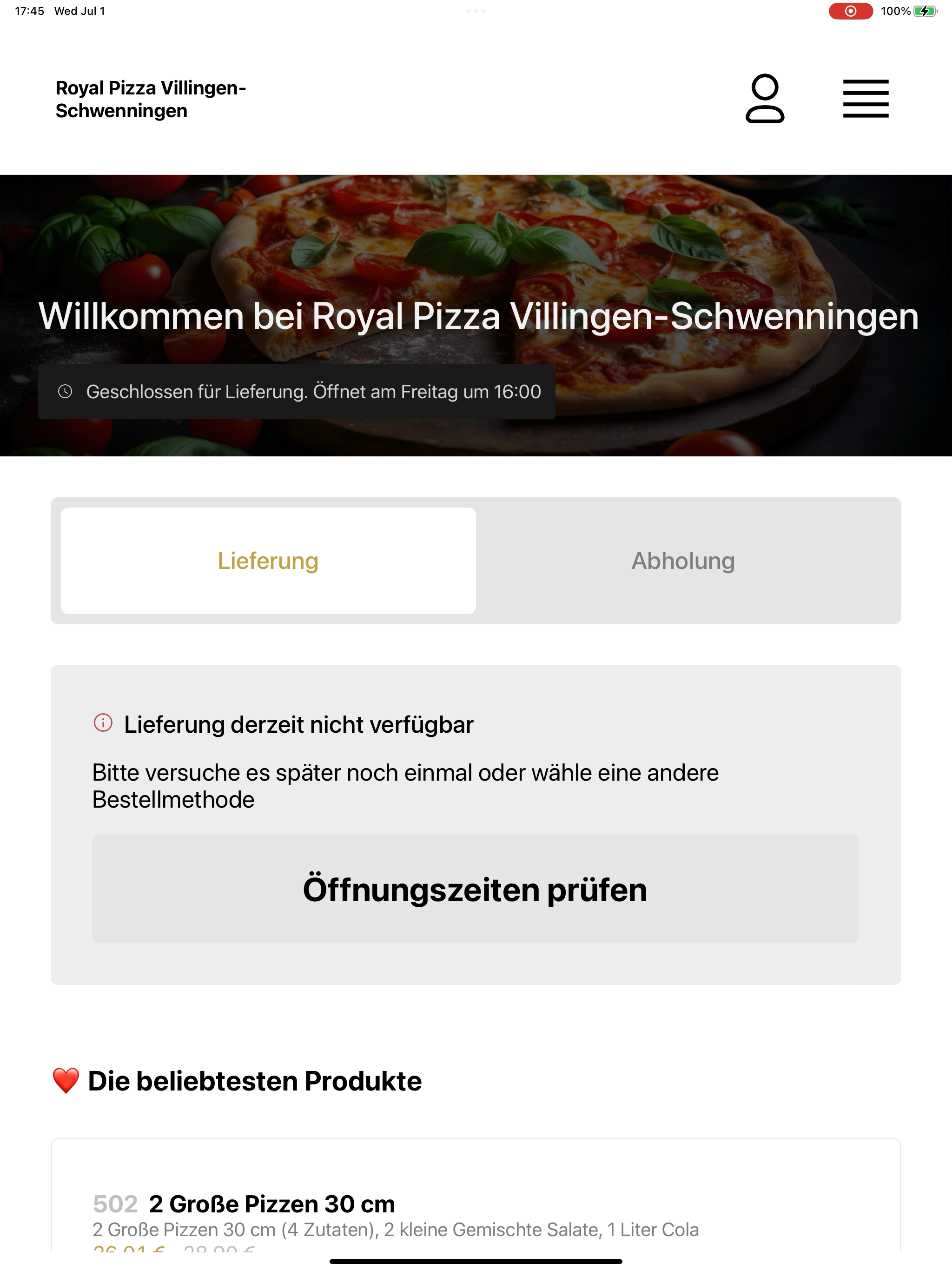 Royal Pizza Schwenningen screenshot 10