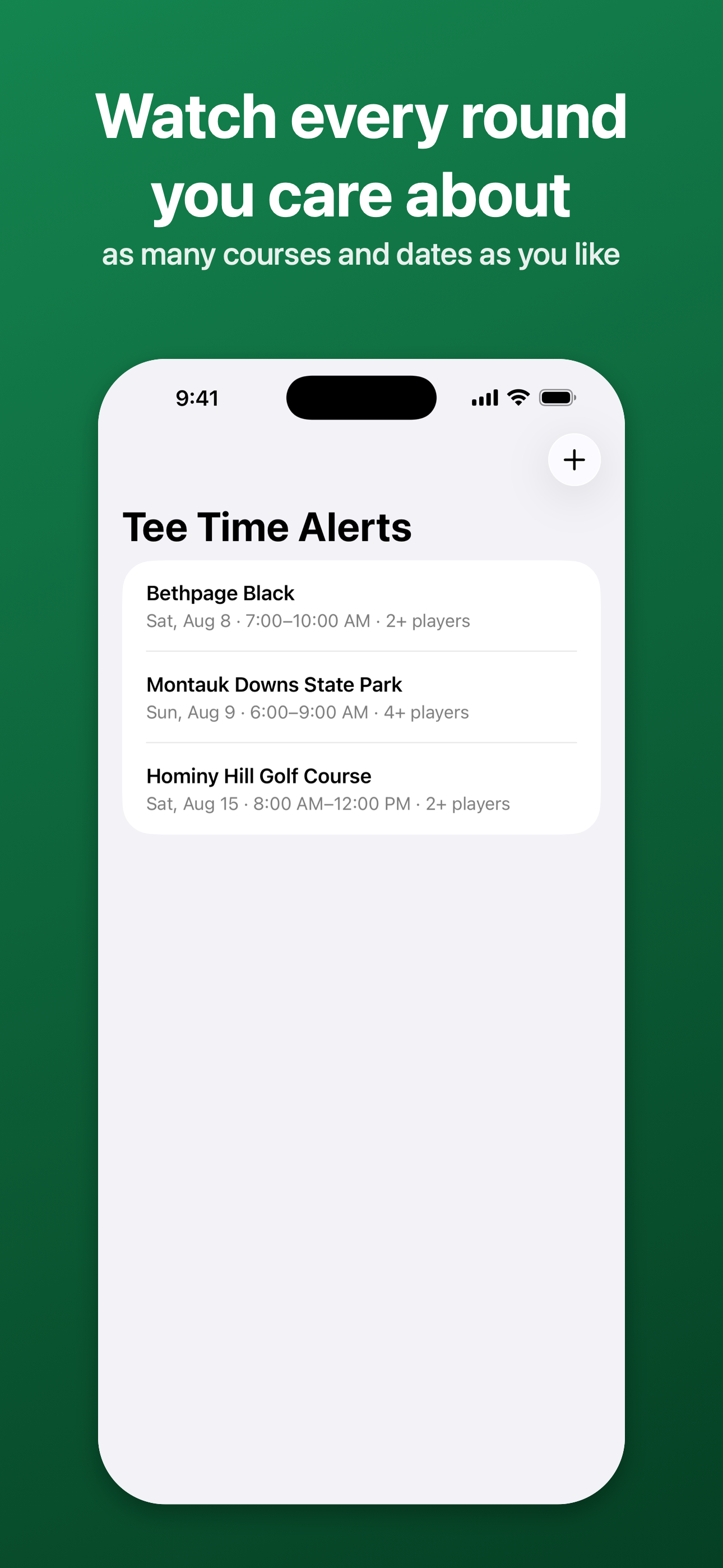 Tee Time Alerts screenshot 3