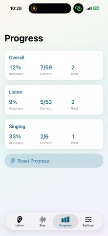 Perfect My Pitch iPhone screenshot