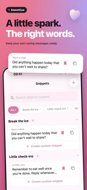 SweetCue: Couples Keyboard screenshot 1