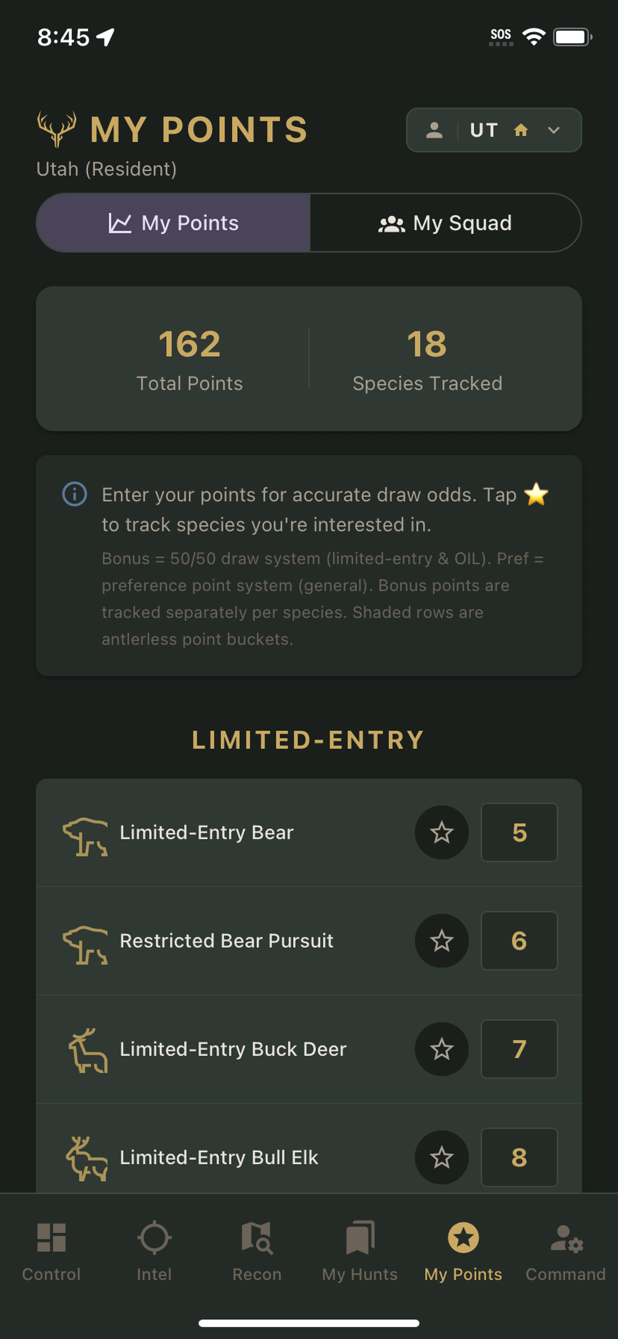 DrawMaster: Hunt Draw Odds screenshot 5