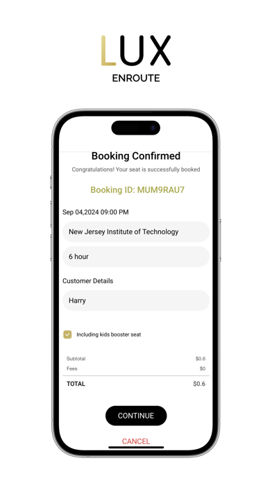 Lux Enroute App iPhone screenshot 5 - Business app