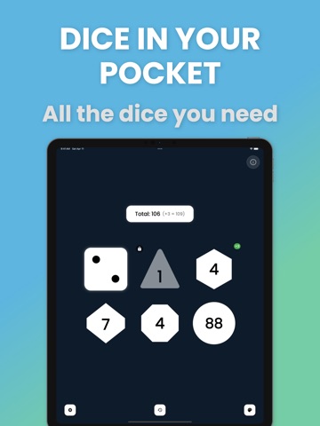 Dice Shaker: RPG Dice Roller iPad screenshot