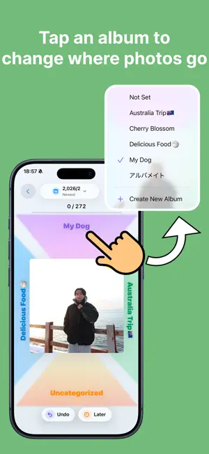 Swipe Photo Sorting - Albumate screenshot 4